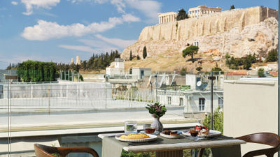 The view from a terrace at Anthology of Athens, a hotel that recently launched a program of private and small-group sessions with historians and philosophers.