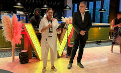 Meire Ramos, Marriott International's senior director of sales and distribution for the Caribbean-Latin America region, with Martin Castano, the region's VP of sales and distribution.