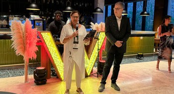 Meire Ramos, Marriott International's senior director of sales and distribution for the Caribbean-Latin America region, with Martin Castano, the region's VP of sales and distribution.