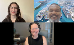 Clockwise: Cruise editor Teri West; Robert Sands, the director of cruise and maritime facilitation at the Bahamas Ministry of Tourism, Investments and Aviation; and Folo host Rebecca Tobin.
