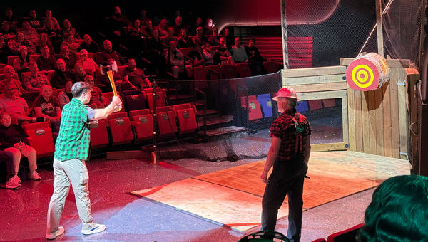 "You Don't Know Lumberjack" is an onboard competition show created exclusively for Virgin's Alaska cruises. "You Don't Know Lumberjack" is an onboard competition show created exclusively for Virgin's Alaska cruises.