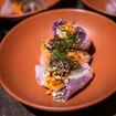 Izakaya, an Asian restaurant at Xela in Tulum, offers contemporary Asian dishes infused with coastal Mexican influences.