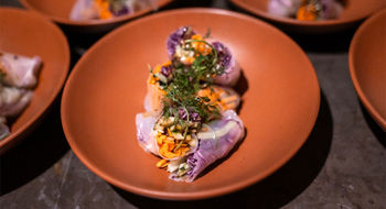 Izakaya, an Asian restaurant at Xela in Tulum, offers contemporary Asian dishes infused with coastal Mexican influences.