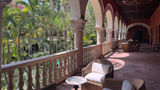The central courtyard at the Sofitel Legend Santa Clara Cartagena.