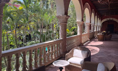 The central courtyard at the Sofitel Legend Santa Clara Cartagena.