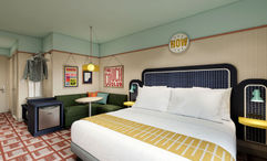 A rendering of an Undergraduate by Hilton guestroom.