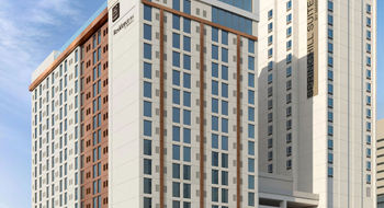 A rendering of the AC Hotel and Residence Inn by Marriott.