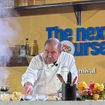 Emeril Lagasse, Carnival Cruise Line's chief culinary officer, did a cooking demonstration on June 11 in New Orleans.