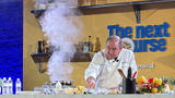 Emeril Lagasse, Carnival Cruise Line's chief culinary officer, did a cooking demonstration on June 11 in New Orleans.