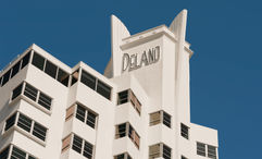 The Delano Miami Beach's restored facade.