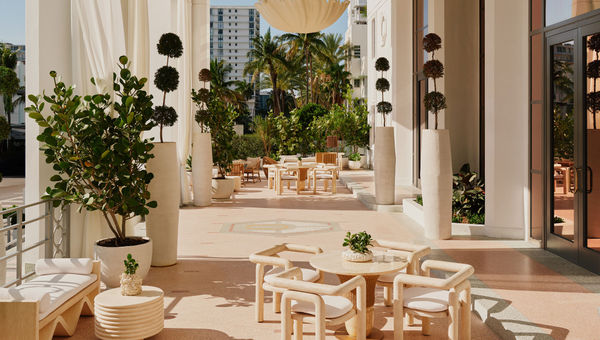The Delano Miami Beach's terrace.