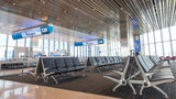 All nine gates in the new Terminal C pier are equipped with electronic boarding technology, which validate boarding passes without agent assistance and also regulate the pace of boarding.