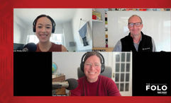 Clockwise from top left: Hospitality editor Christina Jelski; Jan Freitag of CoStar Group; and host Rebecca Tobin talk about a new U.S. hotel forecast by CoStar and Tourism Economics and what's driving the rosy outlook.