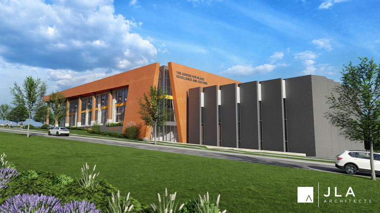 A rendering of the Center for Black Excellence and Culture, which opened in May in South Madison.
