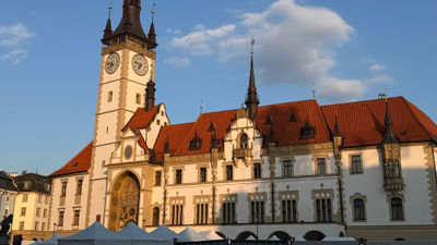 The 14th century Town Hall in the Upper Square of Olomouc's Old Town.