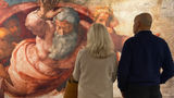 “Michelangelo’s Sistine Chapel: The Exhibition,” with representations of the artist’s frescos and sculptures, has opened at the Shops at Crystals on the Las Vegas Strip.