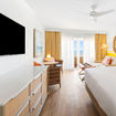 A guestroom at the Turtle Beach Barbados, A Tribute Portfolio All-Inclusive Resort, which opened on Barbados' South Coast.