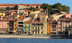 A view of Collioure from the tender boat.