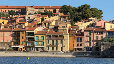 A view of Collioure from the tender boat.