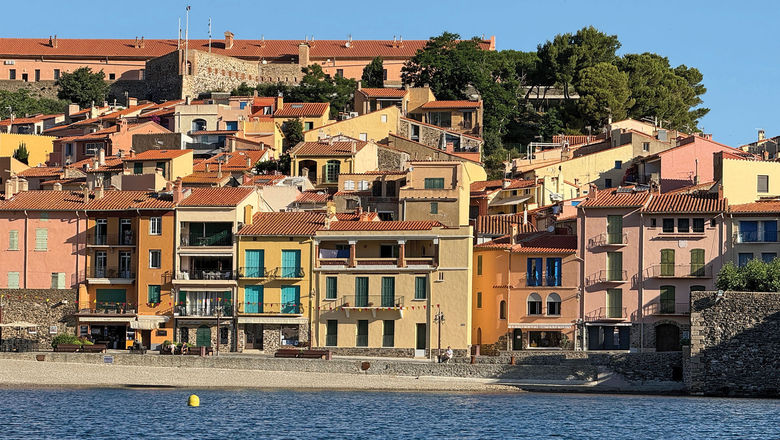 A view of Collioure from the tender boat.