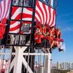 The 200-foot-tall Eye Dropper thrill ride reaches speeds up to 36 mph.