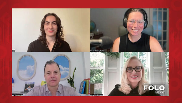 Clockwise from top left: Cruise editor Teri West; host Rebecca Tobin; Christina Schlegel, the owner of Bluetail Travel; and Paul Tumposky, the chief revenue officer of Fora Travel.