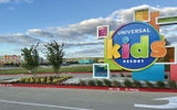 An exterior shot of the Universal Kids Resort.