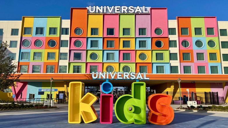 The entrance to Universal Kids Resort.
