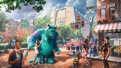 A rendering of the new land inspired by "Monsters, Inc." coming to Disney's Hollywood Studios.
