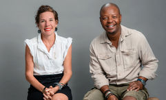 Maija de Rijk Uys, left, incoming group managing director of African Bush Camps, with Beks Ndlovu, its founder and CEO.
