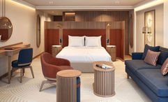 A stateroom on the AmaRudi.