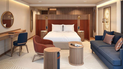 A stateroom on the AmaRudi.