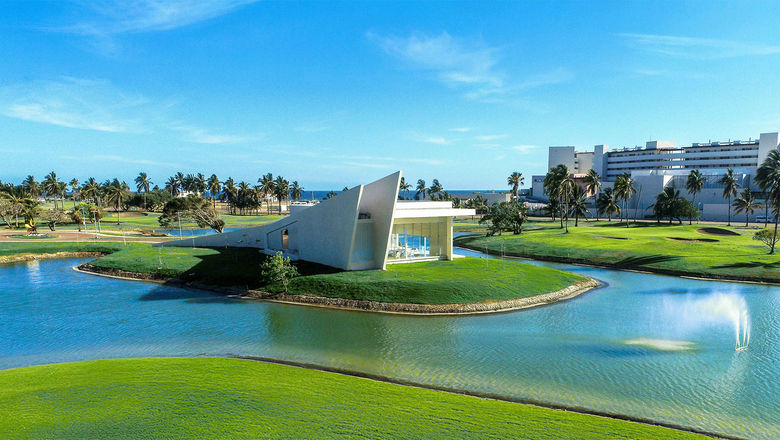 A new nondenominational chapel sits near the golf course at Dreams Estrella del Mar Mazatlan.
