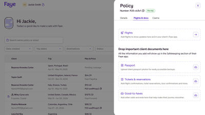 Travel insurance provider Faye has unveiled its new brand identity, with changes coming to its website, app and the Faye Travel Advisor Portal (pictured) in the coming weeks.