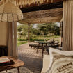 Each suite at Kitirua Plains Lodge includes a shaded private veranda overlooking a 128-acre private concession bordering Amboseli National Park.