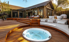 Each Private Restoration Suite at Kuganha has its own plunge pool, outdoor soaking bath and Jacuzzi on a private timber deck.
