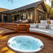 Each Private Restoration Suite at Kuganha has its own plunge pool, outdoor soaking bath and Jacuzzi on a private timber deck.