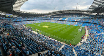 Etihad Stadium in Manchester, England. G Adventures launched Away Game packages that include soccer matches in several European cities.