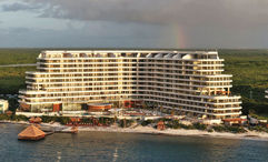 The beachfront resort features 163 guestrooms and 50 suites, many of which offer private balconies with Caribbean Sea views.