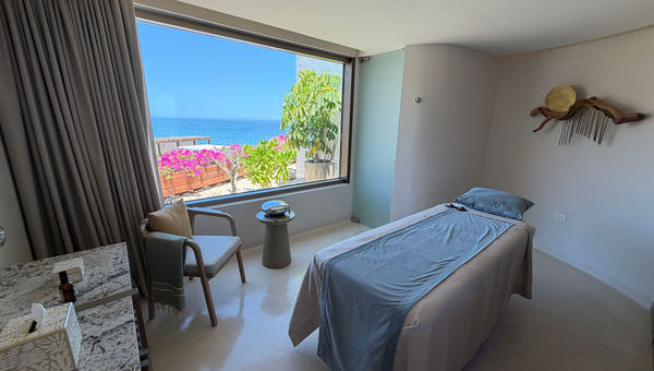 A treatment room with a view at the resort's SE Spa.