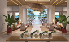 A rendering of the resort's lobby.
