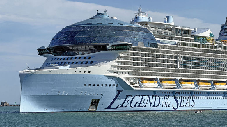 The Legend of the Seas, the latest in Royal Caribbean International's Icon class, made its debut in Europe June 29 and prepared to begin cruising the Med, bringing its six-slide waterpark, multiple dining venues and new entertainment to seven-day cruises from Civitavecchia, Italy, and Barcelona.