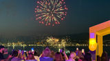 Fireworks viewed from Legend of the Seas yesterday in Malaga.