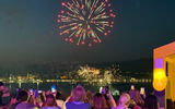 Fireworks viewed from Legend of the Seas in Malaga, Spain.