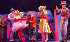 A scene from "Charlie and the Chocolate Factory," the musical staged on the Legend of the Seas.