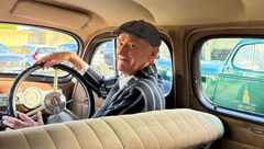 John, a local farmer-turned-volunteer for the Art Deco Trust, gives tours dressed in 1930s period attire.