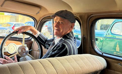 John, a local farmer-turned-volunteer for the Art Deco Trust, gives tours dressed in 1930s period attire.