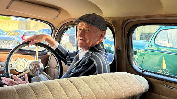 John, a local farmer-turned-volunteer for the Art Deco Trust, gives tours dressed in 1930s period attire.