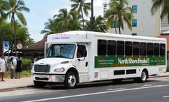 The North Shore Huakai program shuttles residents and visitors to North Shore businesses.