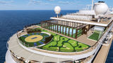 The Seven Seas Prestige's sports deck will have a yoga area, a pickleball and padel court, an 18-hole putting green and games, including digital shuffleboard tables.